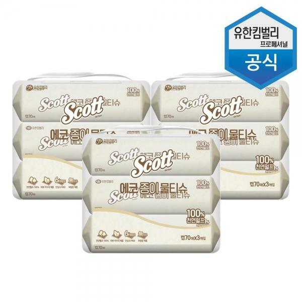 인지도 있는 스카트 에코 종이 물티슈 70매 3개입x3팩 (9캡) 42501 좋아요 인지도 있는 스카트 에코 종이 물티슈 70매 3개입x3팩 (9캡) 42501 좋아요