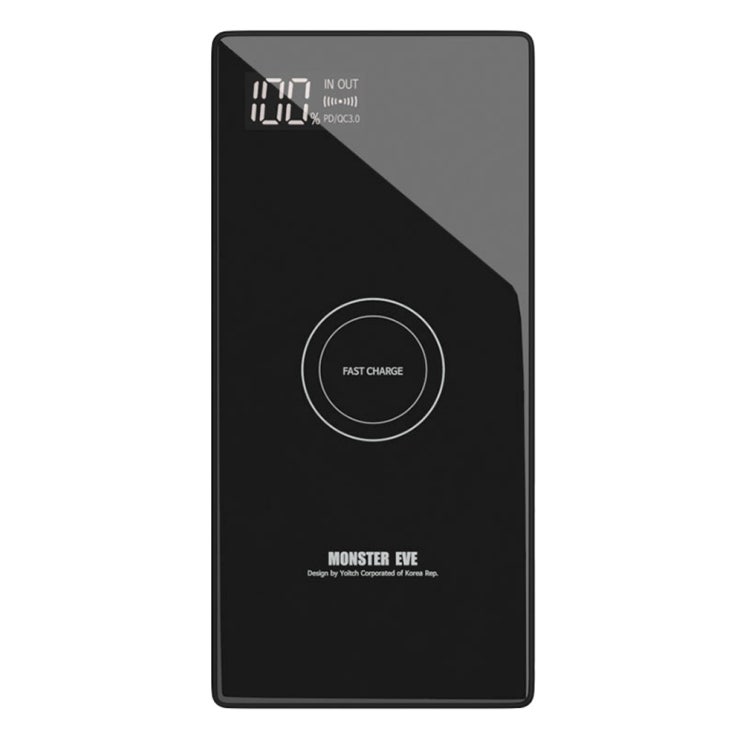 가성비갑 요이치 몬스터 이브 고속무선 보조배터리 20000mAh, YB-K20000, 블랙 ··· 가성비갑 요이치 몬스터 이브 고속무선 보조배터리 20000mAh, YB-K20000, 블랙 ···