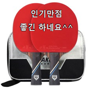  퀄리티 좋은 탁구채 인기 남편도 인정하네요
