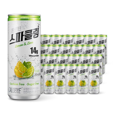 인기있는 칼로바이 프로틴 스파클링 레몬 엔 라임, 240ml, 120개입 좋아요