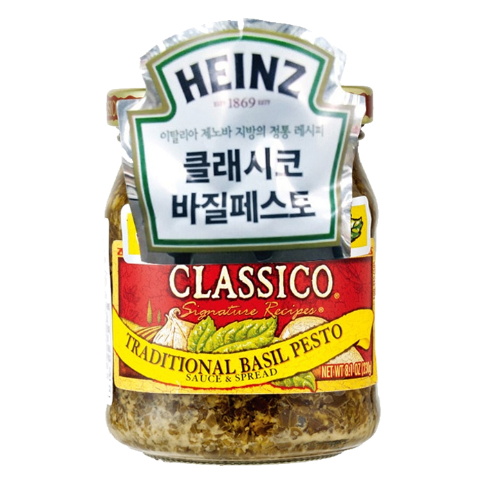 인기 많은 하인즈 클래시코 바질 페스토, 230g, 1개 ··· 인기 많은 하인즈 클래시코 바질 페스토, 230g, 1개 ···
