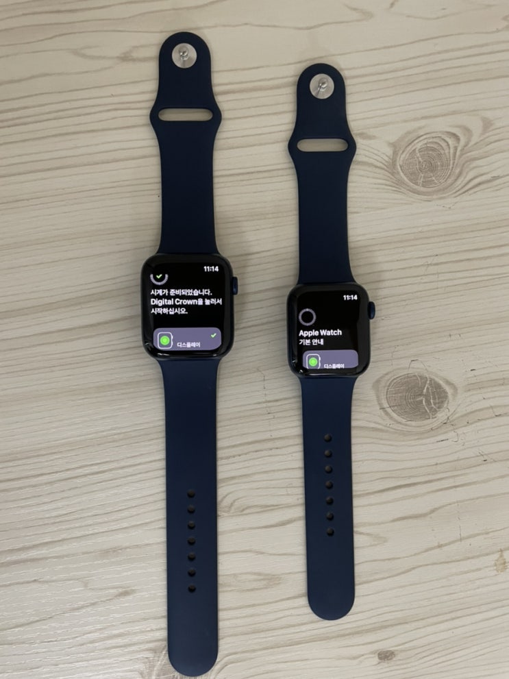  [내돈내산] 애플워치 6 44mm 블루 알루미늄 케이스, 딥 네이비 스포츠밴드 개봉기!! (gps)