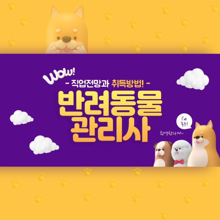 반려동물관리사 자격증 전망과 취득시 주의점! 반려동물관리사 자격증 전망과 취득시 주의점!