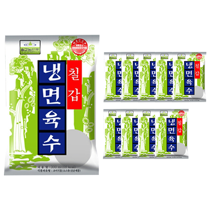 요즘 인기있는 칠갑농산 냉면육수, 10개, 300ml ···