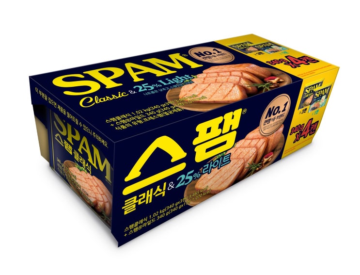 의외로 인기있는 스팸 클래식 340g 3p + 25% 라이트 1p, 4개 좋아요 의외로 인기있는 스팸 클래식 340g 3p + 25% 라이트 1p, 4개 좋아요