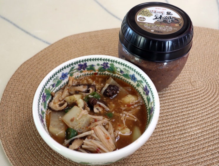  된장찌개 끓이는법 전통된장 새재 진농원 시골된장으로 뚝딱