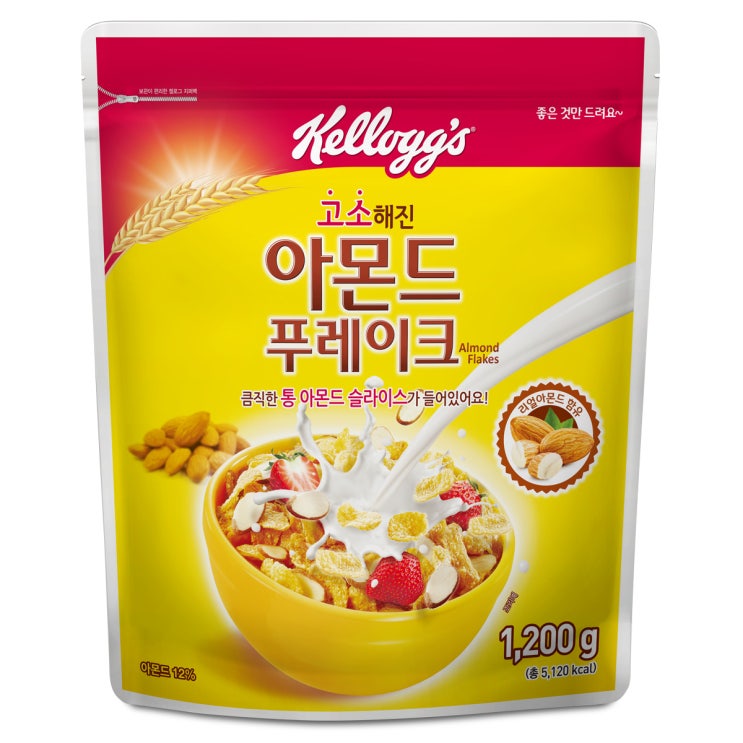 최근 인기있는 켈로그 아몬드 푸레이크, 1.2kg, 1개 추천해요