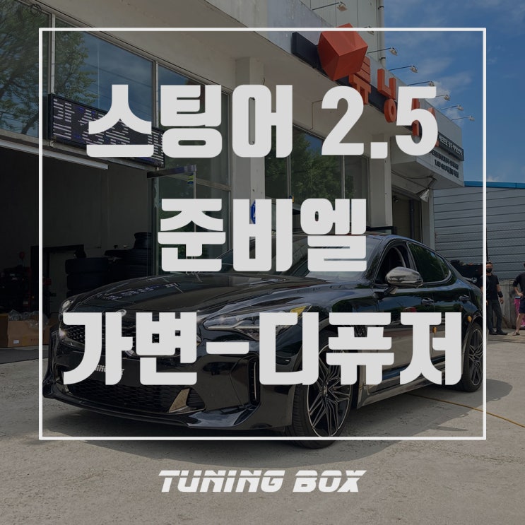  스팅어 마이스터 2.5T 준비엘 캣백스타일 전자식 가변배기/마이스터 3.3T 리어 디퓨저 장착[광주 튜닝박스]
