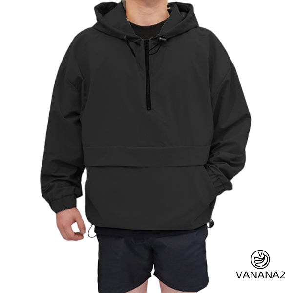  의외로 인기있는 VANANA2 남여공용 오버핏 아노락 바람막이 후드티 좋아요