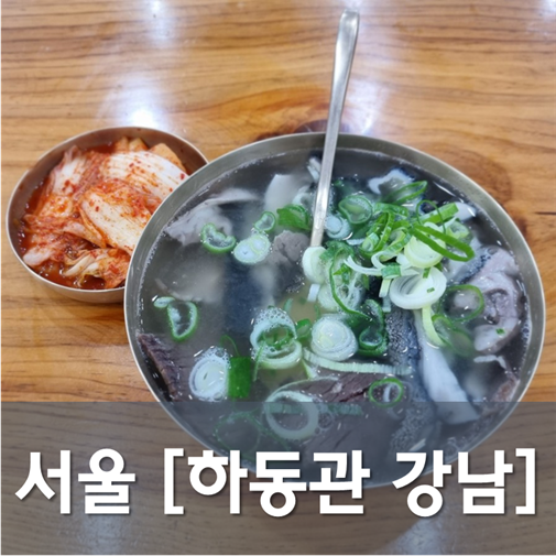 [서울/삼성] 하동관 - 하동관이되 하동관이 아닌 하동관 강남분점