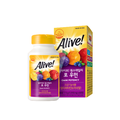 잘팔리는 얼라이브 원스데일리 포 우먼 멀티 비타민, 60정, 1개 ··· 잘팔리는 얼라이브 원스데일리 포 우먼 멀티 비타민, 60정, 1개 ···