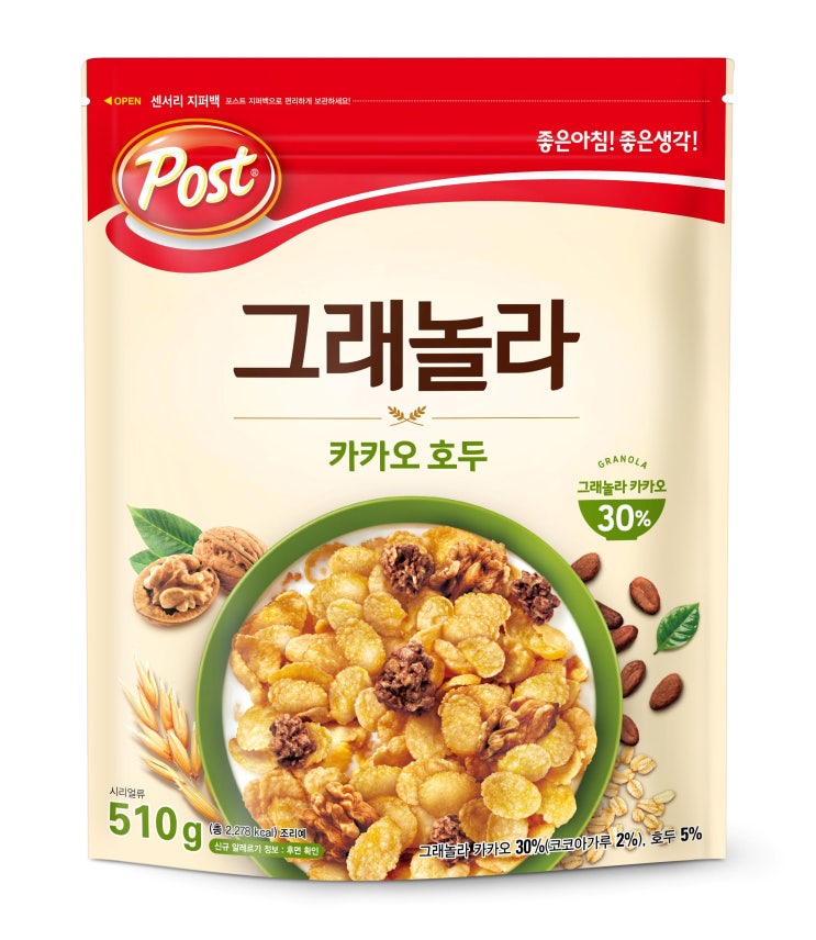 인기 급상승인 동서 포스트 카카오 호두 그래놀라, 510g, 1개 추천해요 인기 급상승인 동서 포스트 카카오 호두 그래놀라, 510g, 1개 추천해요