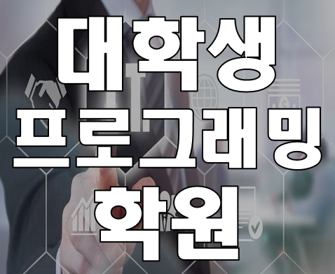  대학생 프로그래밍학원 전공과목 맞춤 교육!