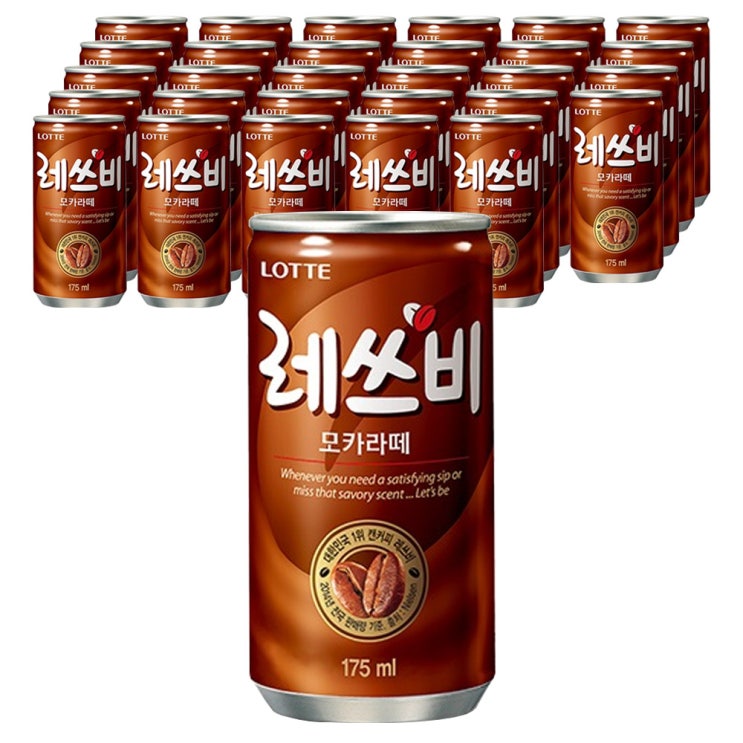 가성비갑 레쓰비 모카라떼, 30캔, 175ml 좋아요