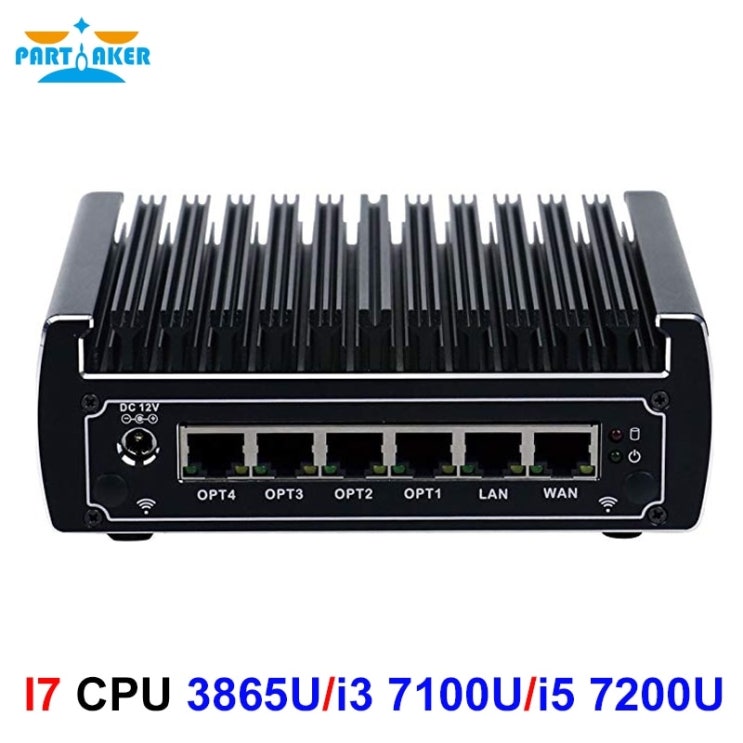 최근 인기있는 미니 PC 컴퓨터 팬리스 주식 자동매매 Pfsense x86 코어 i3 7100u i5, 4GB 램 128GB SSD, CPU i5 7200U 좋아요