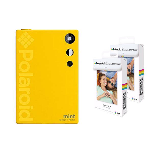 후기가 정말 좋은 폴라로이드 디지털 즉석카메라 Mint POLSP02 + 징크 인화지 40매, POLSP02(옐로우), 1세트 ···