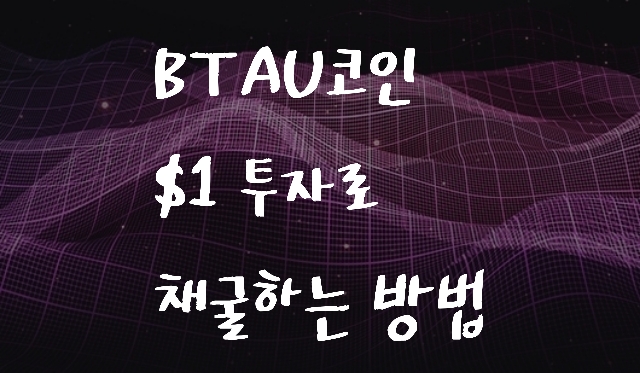 BTAU코인 DAPP 브라우저 접속과 채굴 방법(토큰포켓 활용)