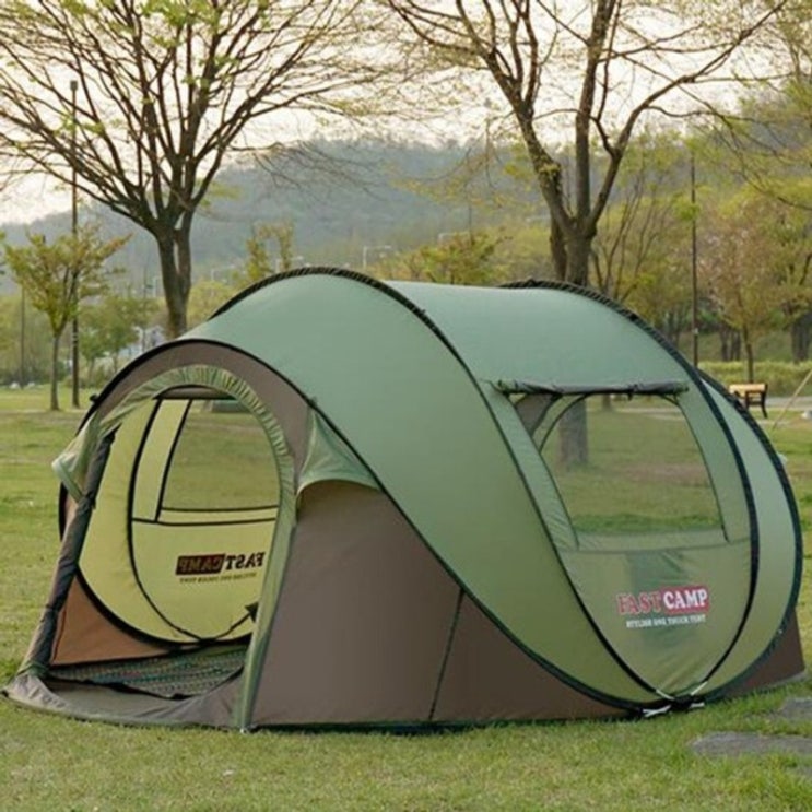  당신만 모르는 원터치텐트 IDOOGEN FAST CAMP One Touch Caming Tent Pop up Mega Family Tent Fits 4-5 Persons 자동개방텐