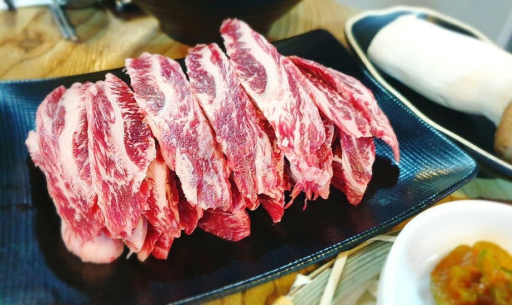  청주 용정동 맛집 소고기 한우 짝갈비 한짝 : 육즙 폭발