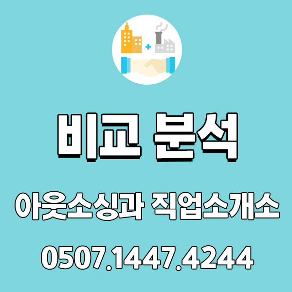 직업소개소에서 비교하는 아웃소싱 차이점 직업소개소에서 비교하는 아웃소싱 차이점