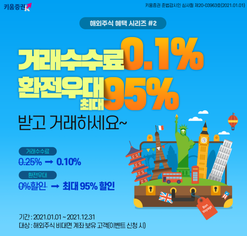미국주식계좌개설 키움증권에서 거래수수료 0.07%와 20호가 무료서비스를 이용하셔야 합니다. 8