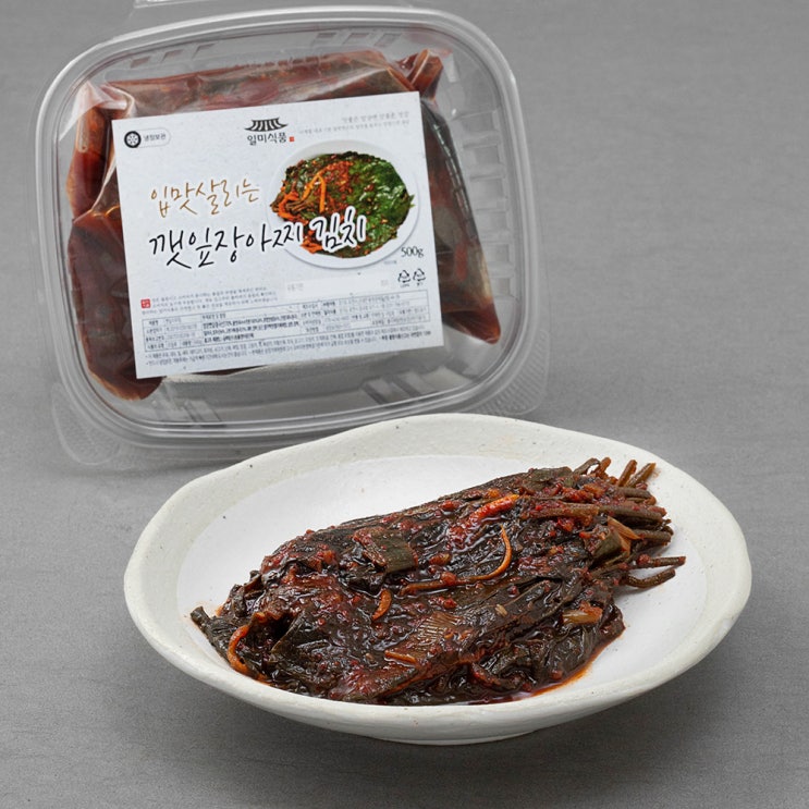 당신만 모르는 일미식품 입맛살리는 깻잎무침 장아찌, 500g, 1개 ···