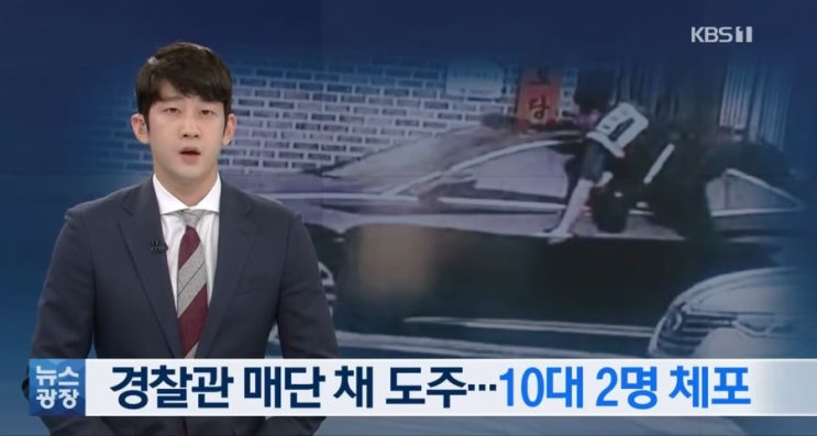  경찰관 매단 채 도주한 촉법소년 사건