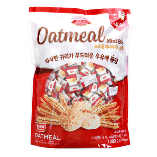 당신만 모르는 리치 오트밀 미니바이트 스낵, 1000g, 3개 좋아요