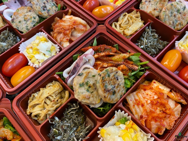  수원도시락 아리아리도시락 홍어무침 데친오징어 해산물종합세트