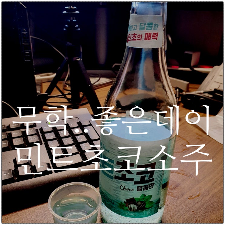  상쾌한 민트초코!! '민트초코 소주 ' 실제구입 및 시식... ... ㅜㅜ 허걱!!!