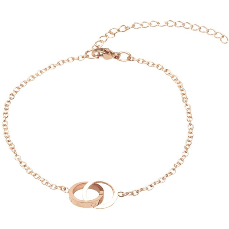 잘나가는 Fruitful Jewelry 사랑 우정 애정 행운 팔찌 보석 선물의 수제 조절 로프 팔찌 두 반지 링크 기 Rose Gold 좋아요 잘나가는 Fruitful Jewelry 사랑 우정 애정 행운 팔찌 보석 선물의 수제 조절 로프 팔찌 두 반지 링크 기 Rose Gold 좋아요