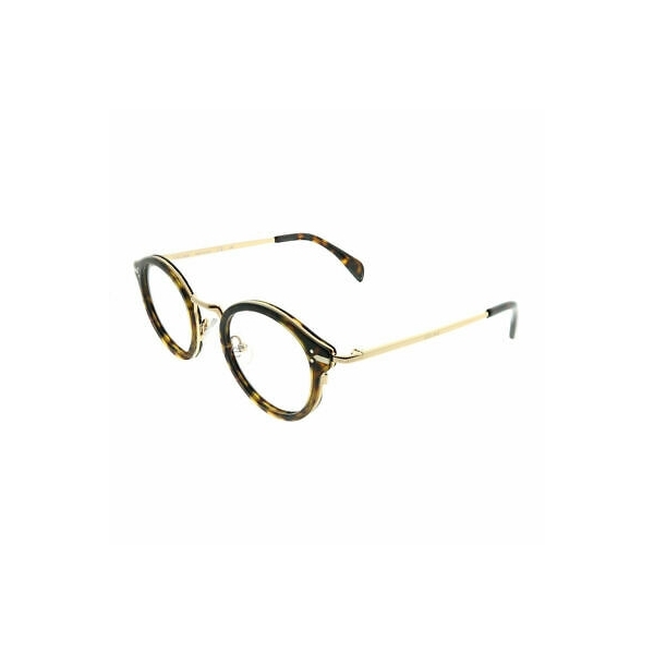 후기가 좋은 117980 / Celine Joe CL 41380 ANT Dark Havana Gold Plastic Round Eyeglasses 46mm ···