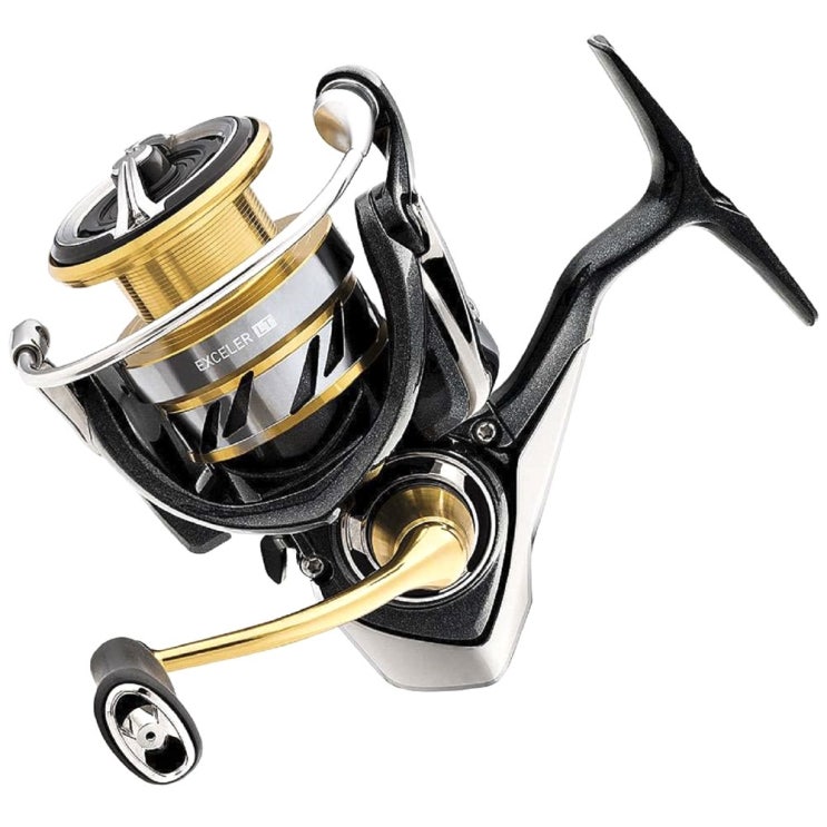  구매평 좋은 Daiwa 엑셀러 LT 스피닝 릴 5+1 5.3:1 EXLT2500D, Black+Gold 추천해요