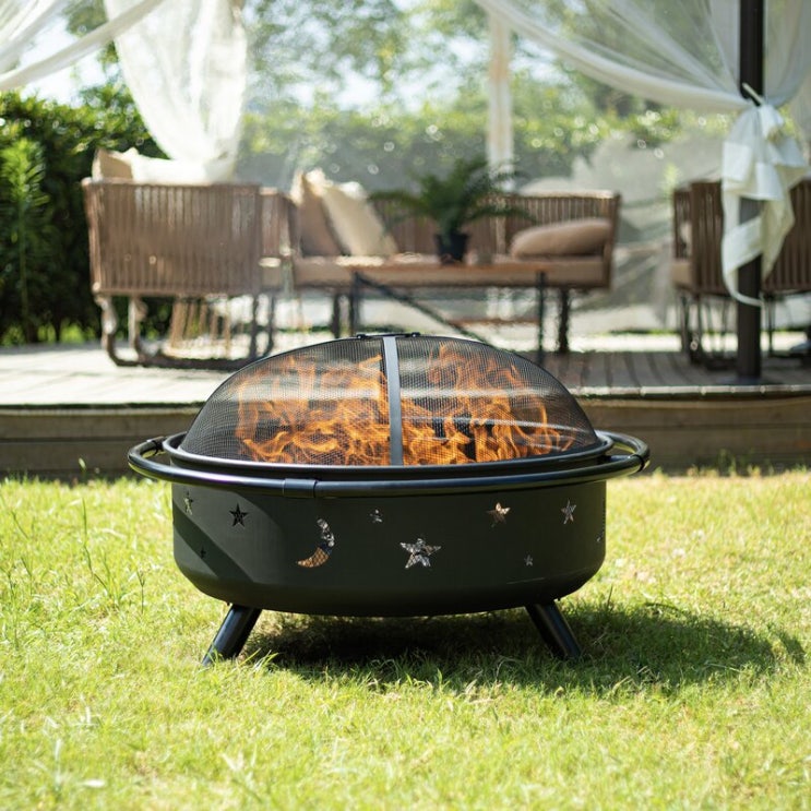 후기가 좋은 감성 캠핑 그리들 원형 바비큐 그릴 BBQ 난로 불멍, 옵션1 ··· 후기가 좋은 감성 캠핑 그리들 원형 바비큐 그릴 BBQ 난로 불멍, 옵션1 ···