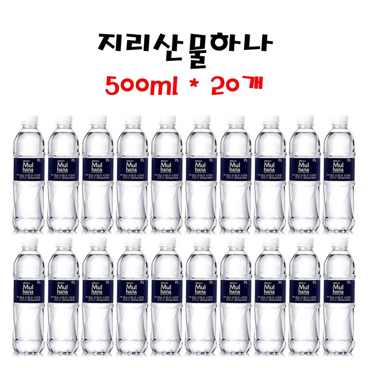 선호도 좋은 화인바이오 지리산물하나 500ml x20개 생수 물, 20개 추천해요