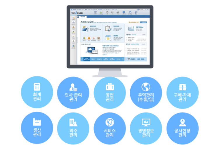  더존 ERP 프로그램 [iCube]