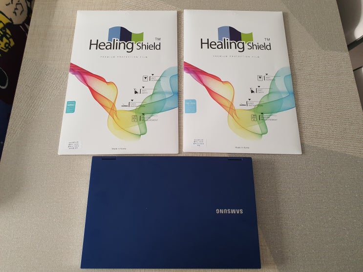  노트북 갤럭시북보호필름 : 힐링쉴드 플렉스 15인치 NT950QCG 보호필름(액정/터치패드,내부/외부판넬)