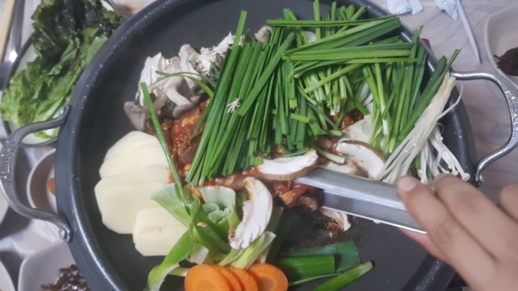  포항 흥해 맛집, 오리불고기가 맛있는 낙원가든