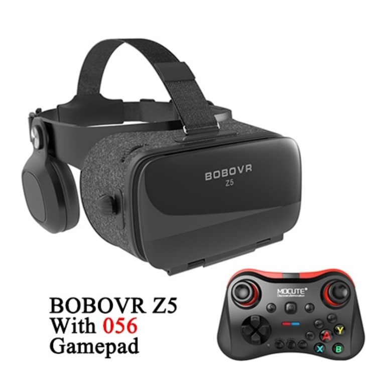 갓성비 좋은 라미홀딩 가상현실 VR AR글라스기존 BOBOVR Z5 몰입 형 가상 현실 헤드셋 스테레오 3D 안경 VR 골판지 헬멧 4.7-6.2 스마트 폰 용 120 FOV, 협