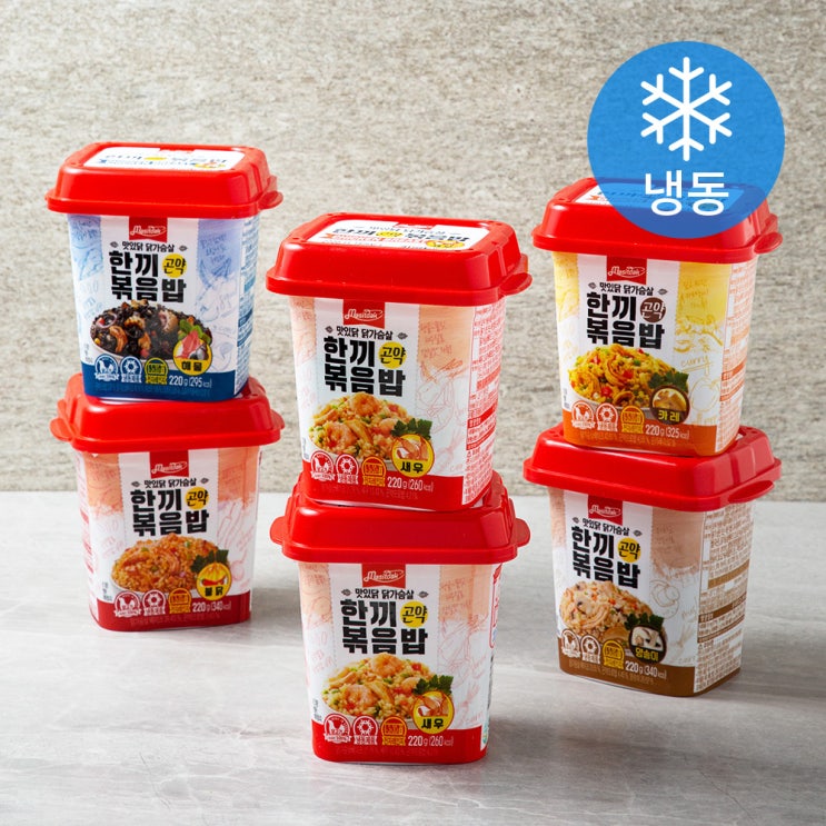 구매평 좋은 맛있닭 닭가슴살 한끼 곤약볶음밥 220g x 6종 세트 (냉동), 1세트 ··· 구매평 좋은 맛있닭 닭가슴살 한끼 곤약볶음밥 220g x 6종 세트 (냉동), 1세트 ···