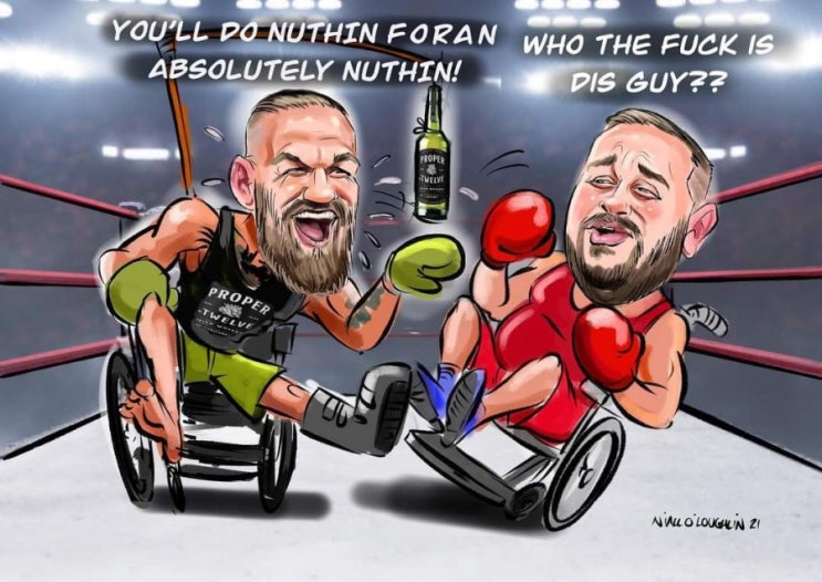 코너 맥그리거, 자기 따라하는 코미디언과 자선 휠체어 복싱 합의 등 MMA 뉴스