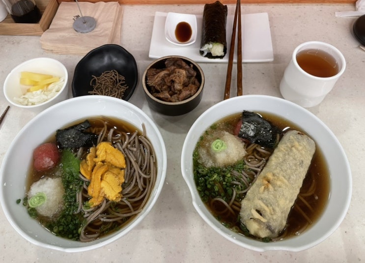  가로수길 미슐랭 냉/온소바 맛집 미미면가
