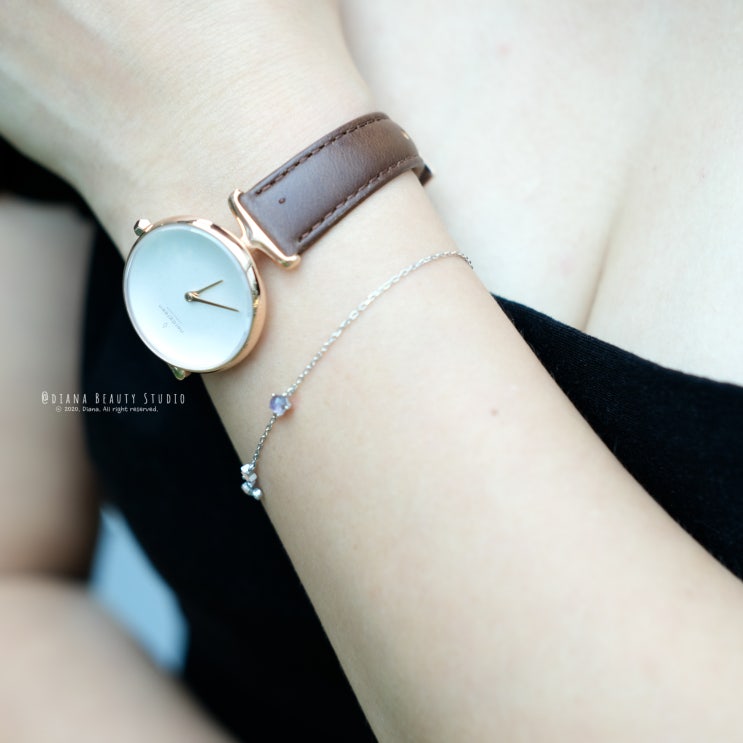 20대 여자 손목시계 꾸미지 않은 아름다움의 덴마크 브랜드