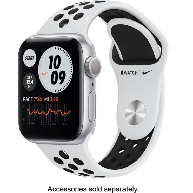 당신만 모르는 MG293LLA Apple Watch Nike Series 6 (GPS) 44mm Silver Aluminum Case with Pure Platinum Black 당신만 모르는 MG293LLA Apple Watch Nike Series 6 (GPS) 44mm Silver Aluminum Case with Pure Platinum Black