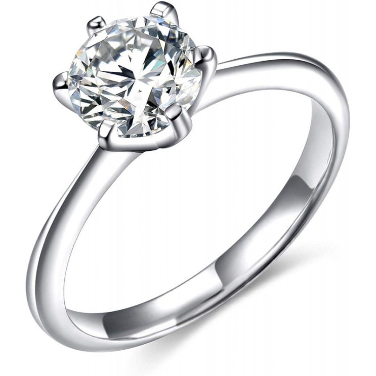 선호도 높은 반지 반지 여성 프로포즈 약혼 결혼 반지 925 순은 지르콘 추천합니다