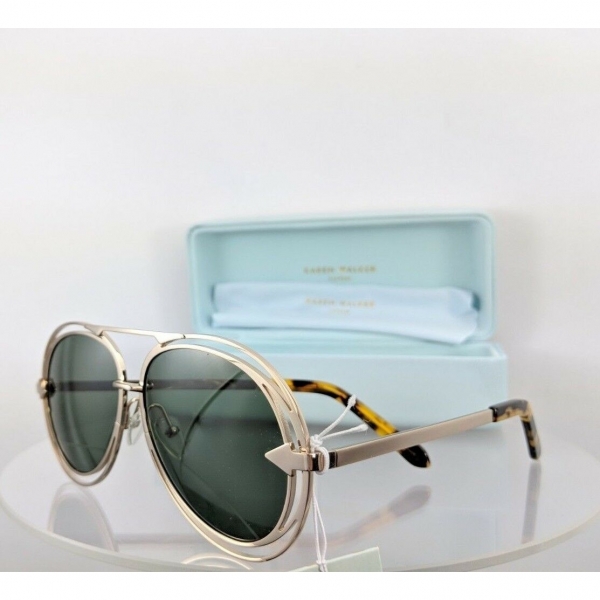 최근 많이 팔린 192947 / Brand New Authentic Karen Walker Sunglasses Jacques Light Gold Frame 추천해요