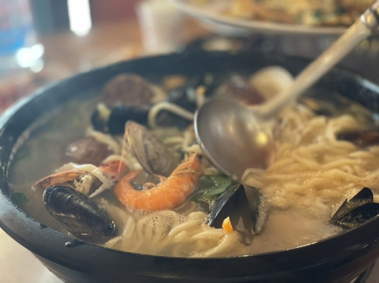  [을왕리 맛집] 칼국수 해물 파전 맛집 - 회바라기