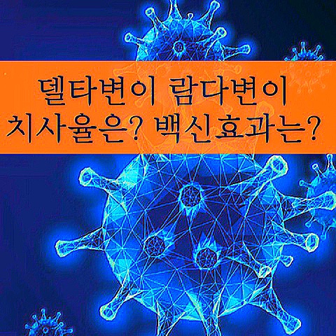 델파변이 람다변이 치사율은? 백신효과는? (코로나)