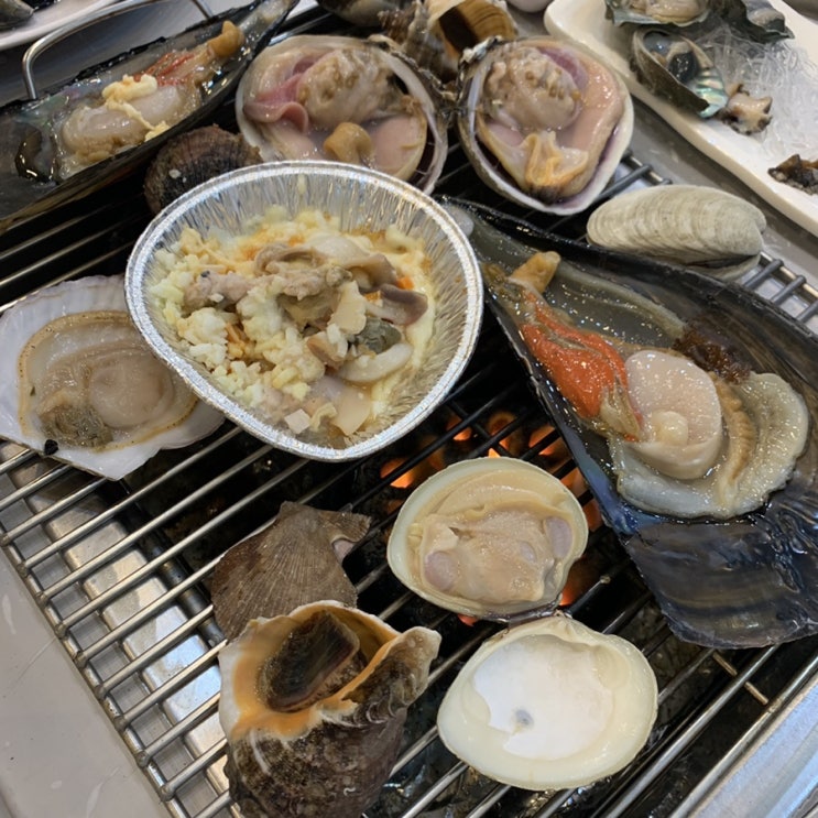  태안 안면도 조개구이 맛집::대한횟집 만세튀김
