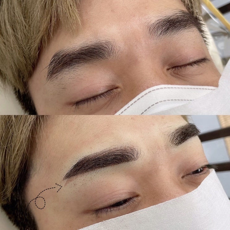  천안눈썹:) 눈썹 잔흔커버 이제 고민하지말고 덮으세요